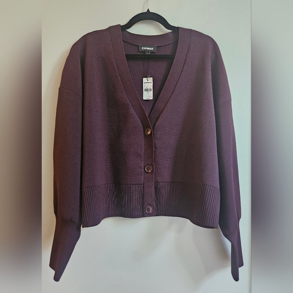 V-neck Dolman Sleeve Cardigan NWT